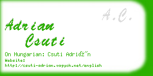 adrian csuti business card